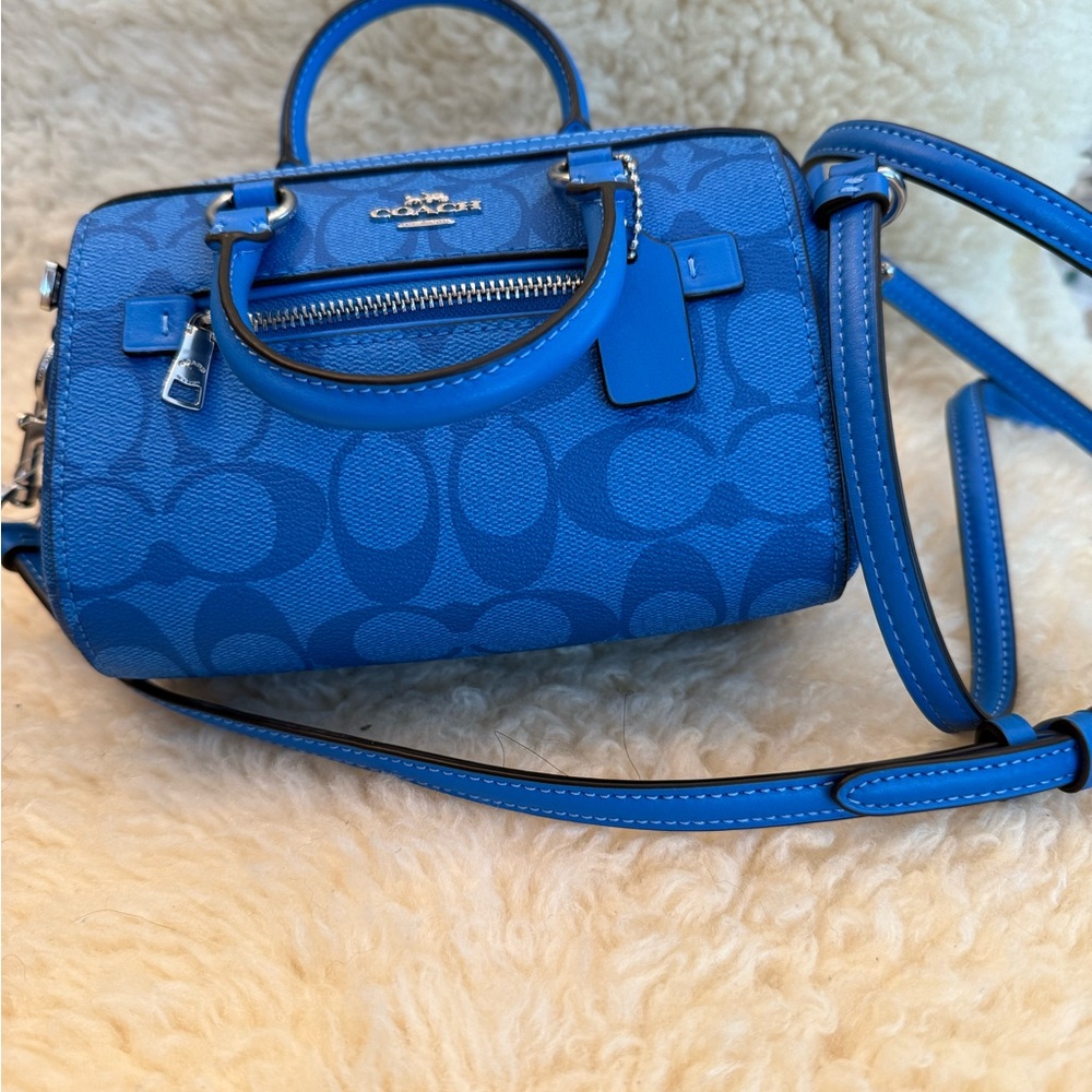 Coach Mini Rowan Bright Blue Crossbody Bag